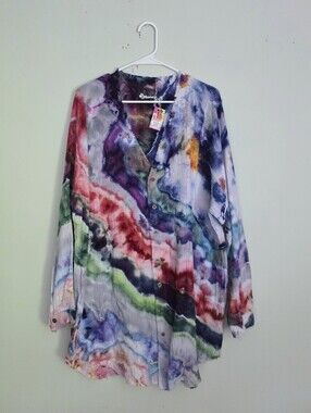 NWT Honey Tie-Dye Long Seeve Tunic/Dress